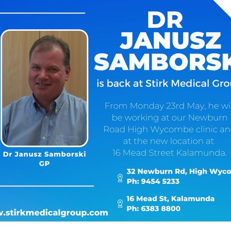 Dr Janusz Samborski returns to Stirk Medical Group featured image