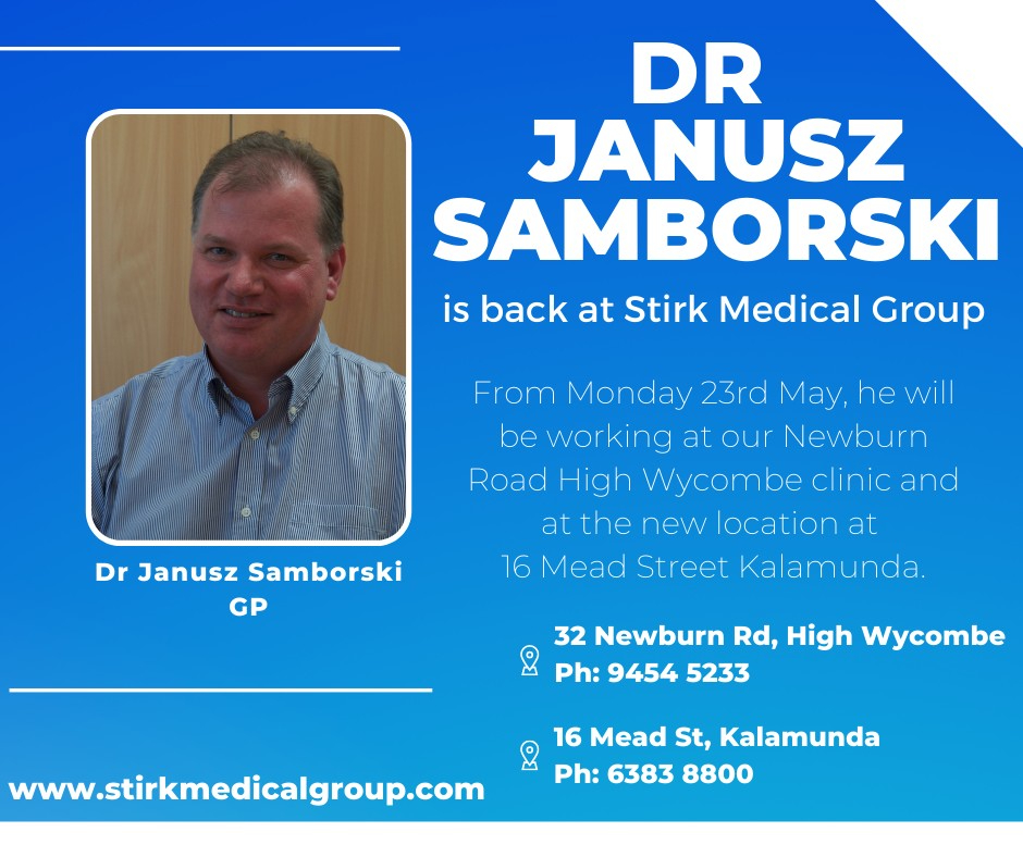 Dr Janusz Samborski returns to Stirk Medical Group featured image